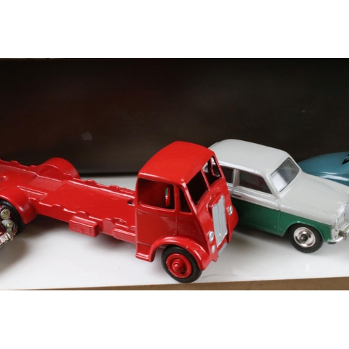 470 - Around 60 mid 20th C diecast models to include Corgi, Triang Spot On, Dinky & Crescent in vg to play... 