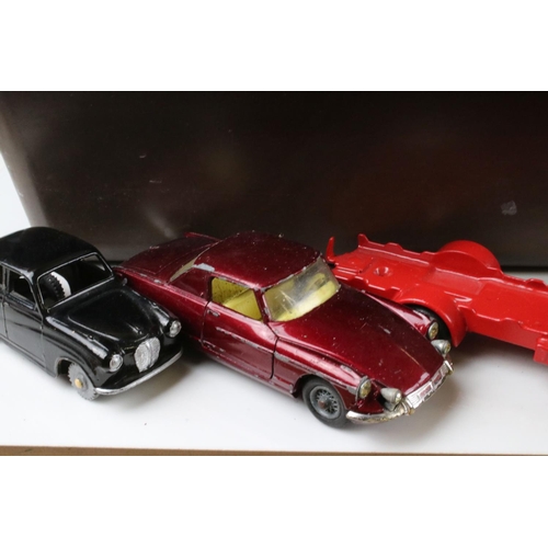 470 - Around 60 mid 20th C diecast models to include Corgi, Triang Spot On, Dinky & Crescent in vg to play... 