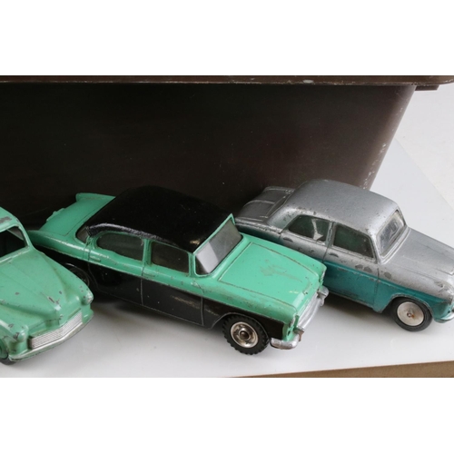 470 - Around 60 mid 20th C diecast models to include Corgi, Triang Spot On, Dinky & Crescent in vg to play... 