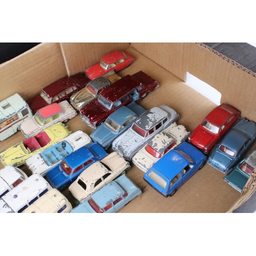 472 - Around 38 mid 20th C onwards play worn diecast models to include Dinky, Corgi, Matchbox and Triang