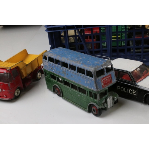 473 - 24 Mid 20th C play worn diecast models, mainly Dinky, to include 2 x Dinky Supertoys Guy, Dinky Morr... 