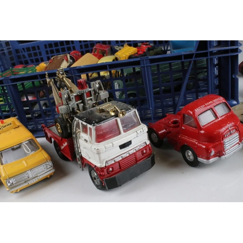 473 - 24 Mid 20th C play worn diecast models, mainly Dinky, to include 2 x Dinky Supertoys Guy, Dinky Morr... 