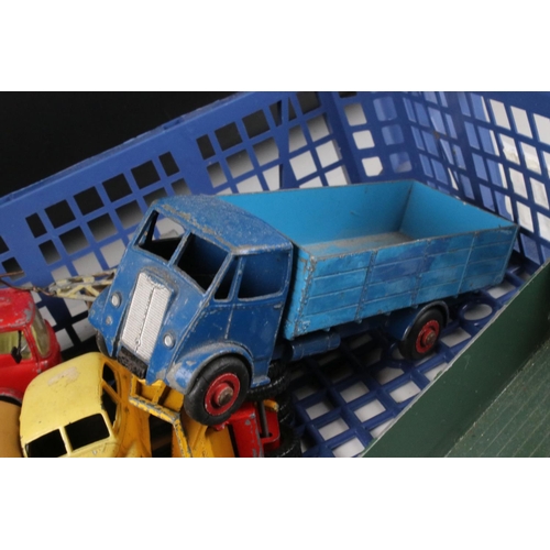 473 - 24 Mid 20th C play worn diecast models, mainly Dinky, to include 2 x Dinky Supertoys Guy, Dinky Morr... 