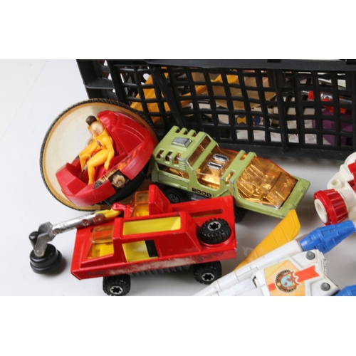 474 - Collection of play worn Space, TV related and plane diecast & plastic models to include Corgi James ... 