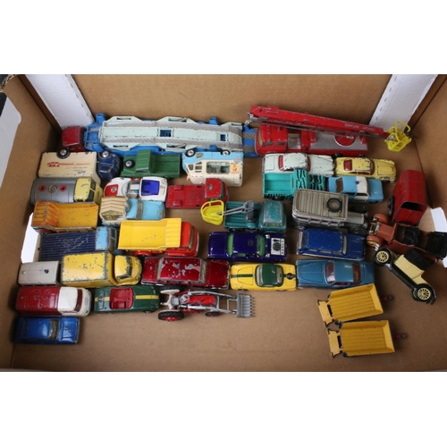 475 - Over 40 play worn mid 20th C Corgi diecast models to include Man From UNCLE Oldsmobile, Smiths Karri... 