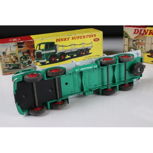 481 - Two boxed Dinky Supertoys diecast models to include 978 Refuse Wagon & 935 Leyland Octopus Flat truc... 