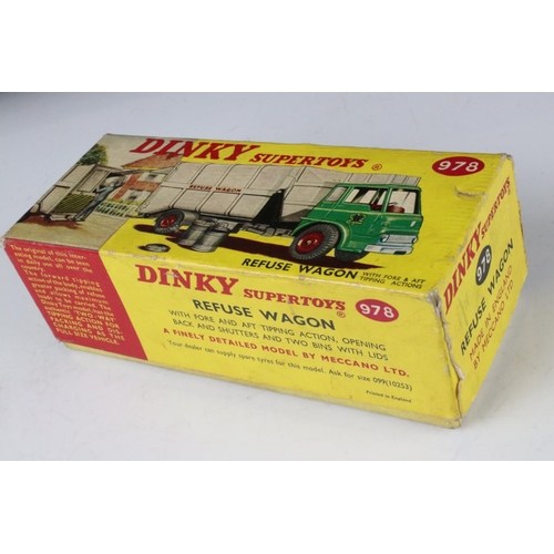 481 - Two boxed Dinky Supertoys diecast models to include 978 Refuse Wagon & 935 Leyland Octopus Flat truc... 