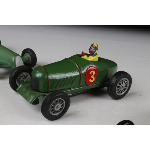 490 - Six early - mid 20th C metal & tin plate models to include Kembo clockwork car etc, Merlin Racing Ca... 