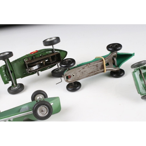 490 - Six early - mid 20th C metal & tin plate models to include Kembo clockwork car etc, Merlin Racing Ca... 