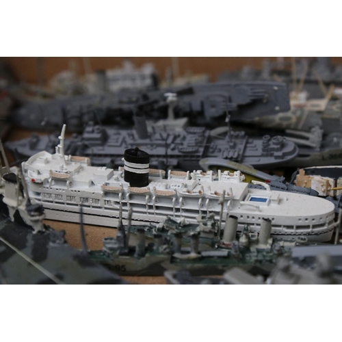 492 - Around 250 diecast and plastic model ships, to include Triang, AIK, Orion etc, condition varies, 5 x... 