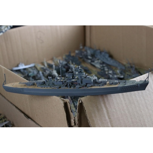 493 - Around 250 diecast and plastic model ships, to include Triang, AIK, Orion etc, condition varies