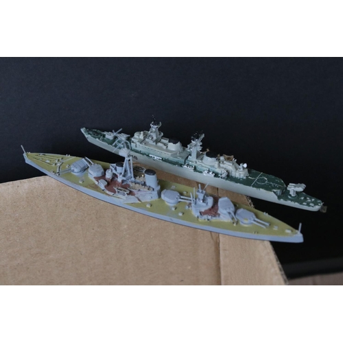 493 - Around 250 diecast and plastic model ships, to include Triang, AIK, Orion etc, condition varies