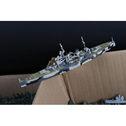 493 - Around 250 diecast and plastic model ships, to include Triang, AIK, Orion etc, condition varies