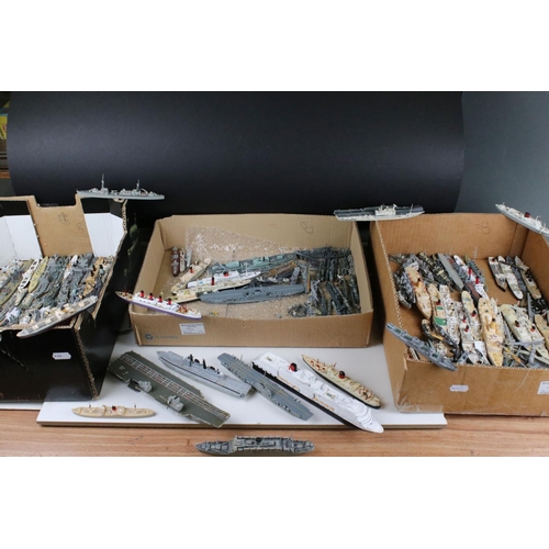 494 - Around 200 diecast and plastic model ships, to include Triang, AIK, Orion etc, condition varies