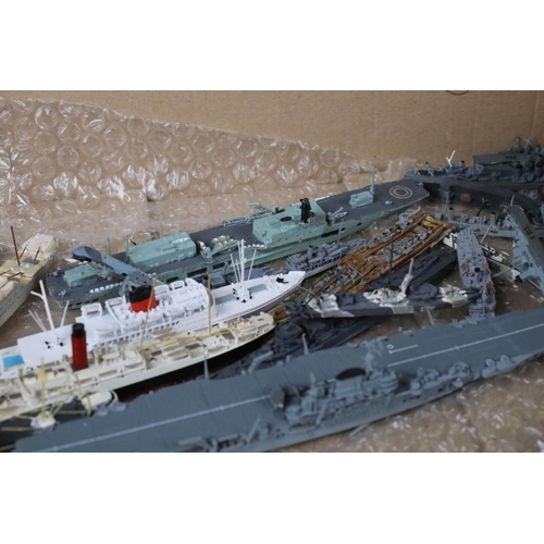 494 - Around 200 diecast and plastic model ships, to include Triang, AIK, Orion etc, condition varies