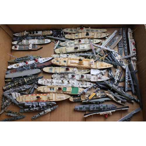 494 - Around 200 diecast and plastic model ships, to include Triang, AIK, Orion etc, condition varies