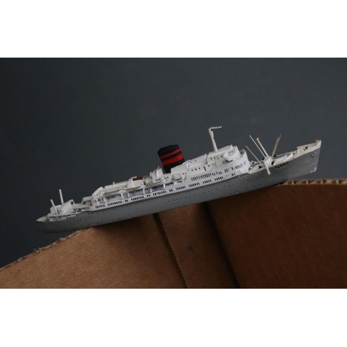 494 - Around 200 diecast and plastic model ships, to include Triang, AIK, Orion etc, condition varies