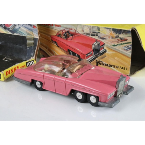 478 - Boxed Dinky 100 Thunderbirds Lady Penelope diecast model, with both figures, gd condition with minim... 