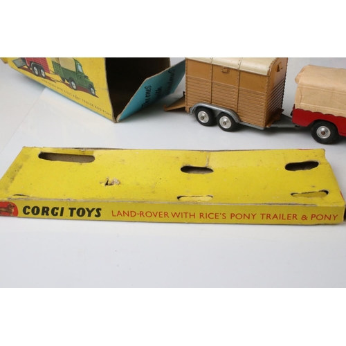 482 - Six boxed diecast models to include 2 x Corgi (341 Mini Marcos GT 850, Gift Set Land Rover with Rice... 