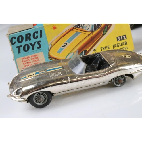 483 - Seven boxed Corgi diecast models to include 246 Chrysler Imperial, 327 MGB GT, 312 E Type Jaguar, 23... 