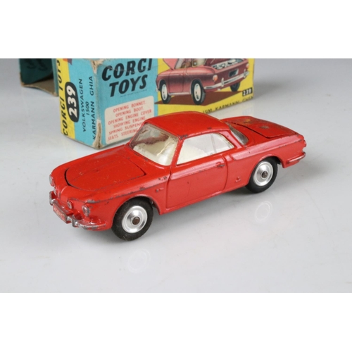 483 - Seven boxed Corgi diecast models to include 246 Chrysler Imperial, 327 MGB GT, 312 E Type Jaguar, 23... 