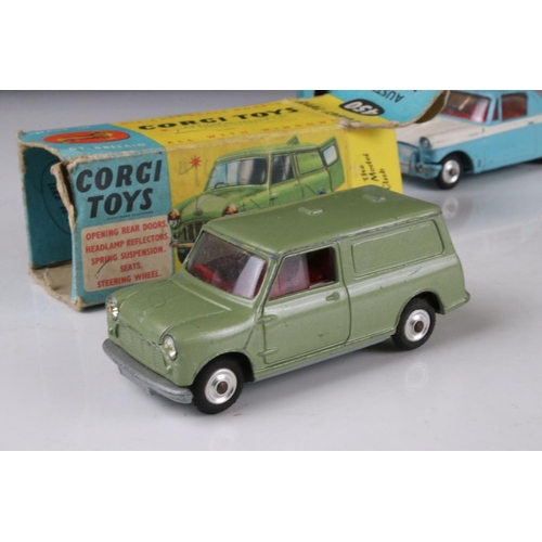 484 - Seven boxed Corgi diecast models to include 231 Triumph Herald Coupe, 224 Bentley Continental Sports... 