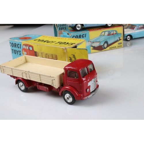 484 - Seven boxed Corgi diecast models to include 231 Triumph Herald Coupe, 224 Bentley Continental Sports... 