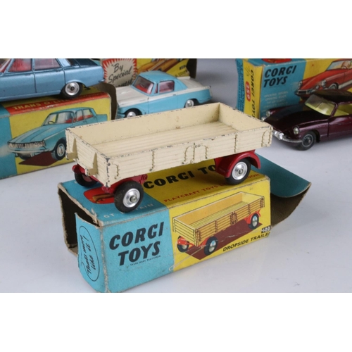 484 - Seven boxed Corgi diecast models to include 231 Triumph Herald Coupe, 224 Bentley Continental Sports... 