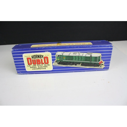 209 - Two boxed Hornby Dublo locomotives to include L30 1,000 BHP Bo Bo Diesel Electric Locomotive and 323... 