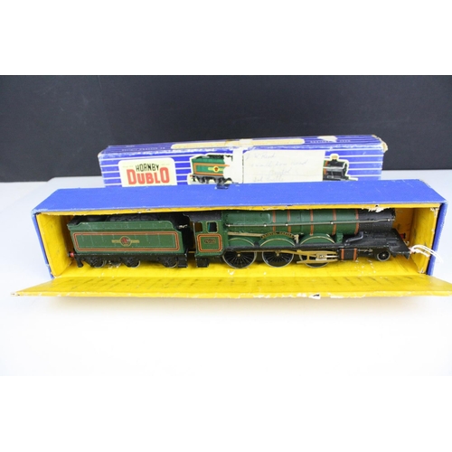 210 - Two boxed Hornby Dublo locomotives to include EDLT20 Locomotive and Tender BR Bristol Castle and EDL... 