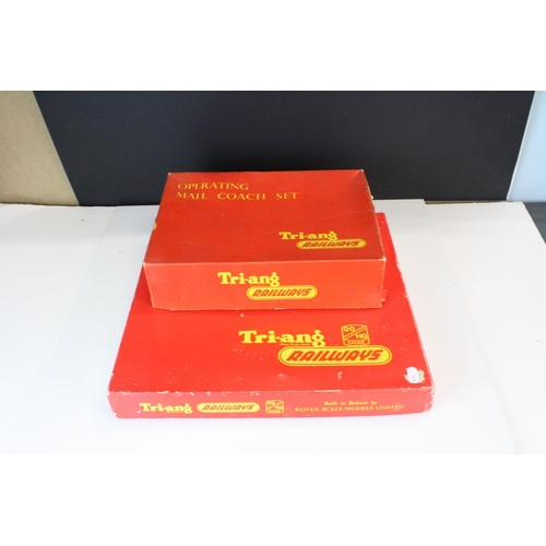 163 - Large quantity of OO gauge model railway to include Triang R758 Diesel locomotive, Triang R52 0-6-0,... 