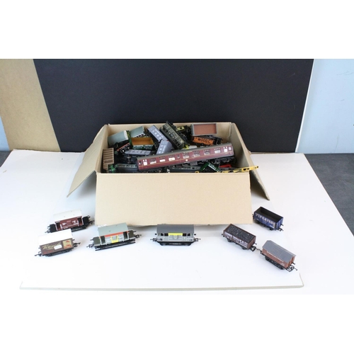 166 - 40 OO gauge items of rolling stock to include wagons, vans, cranes & a coach featuring Hornby, Bachm... 