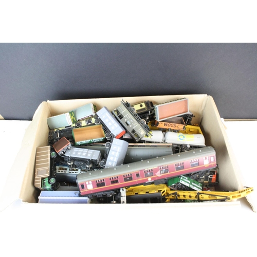 166 - 40 OO gauge items of rolling stock to include wagons, vans, cranes & a coach featuring Hornby, Bachm... 