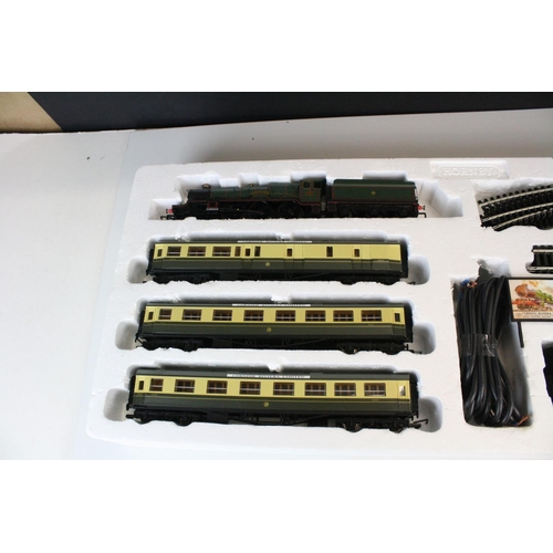 173 - Boxed Hornby OO gauge R1102 The Cornish Riviera Express train set complete with GWR 4-6-0 Castle Cla... 