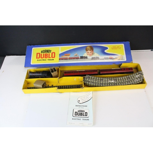 195 - Boxed Hornby Dublo Electric Train Set with 0-6-2 69567 BR locomotive in black livery, 2 x The Bristo... 