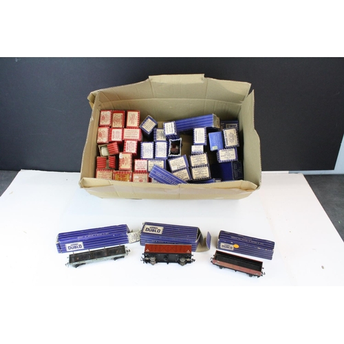 196 - Around 46 boxed Hornby Dublo items of rolling stock to include 4675 Tank Wagon Chlorine, 32048 Goods... 