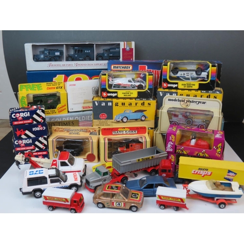 412 - Collection of diecast model vehicles to include Matchbox 10 boxed set, Matchbox Thunderbirds Rescue ... 