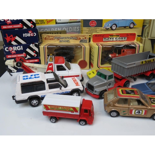 412 - Collection of diecast model vehicles to include Matchbox 10 boxed set, Matchbox Thunderbirds Rescue ... 