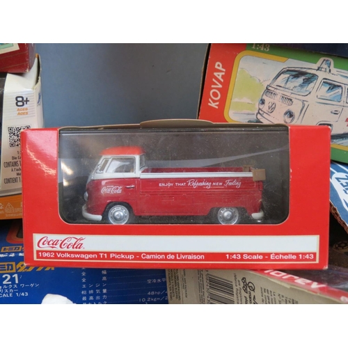 298 - Collection of boxed VW related diecast and plastic  models, to include Vitesse, Gama, Kovap, Gabriel... 