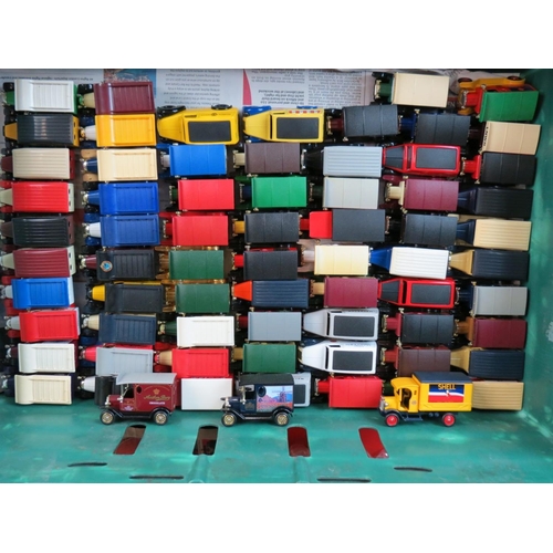 307 - Collection of around 150 diecast models, most appear to be Lledo to include Commercial vehicles (3 b... 