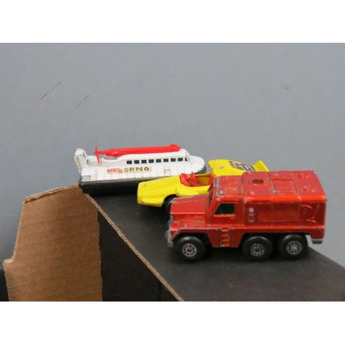 417 - Large quantity of mainly circa 1970s play worn diecast models to include Matchbox, Corgi Whizzwheels... 