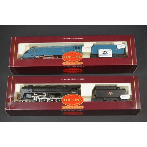 23 - Two boxed Hornby Top Link OO gauge locomotives to include R304 LNER 4-6-2 Mallard Class A4 & R2057 B... 