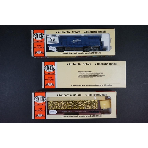 28 - Two boxed Con-Cor HO gauge locomotives to include EMD GP-38 Diesel Missouri Pacific & EMD GP-38 Dies... 