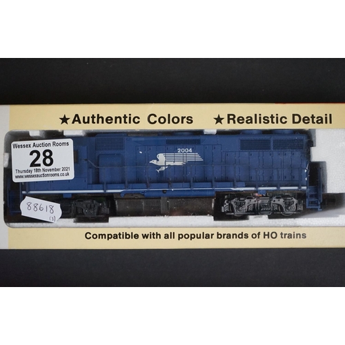 28 - Two boxed Con-Cor HO gauge locomotives to include EMD GP-38 Diesel Missouri Pacific & EMD GP-38 Dies... 