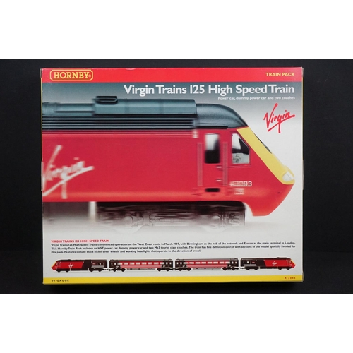 34 - Boxed Hornby OO gauge R2045 Virgin Trains 125 High Speed Train Pack, vg