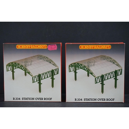 43 - 19 Boxed Hornby OO gauge model railway accessories to include R070 Electronically Operated Turntable... 