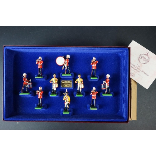 1460 - Four boxed ltd edn Britains metal figure sets to include 5292 King's Own Royal Border Regiment, 5191... 