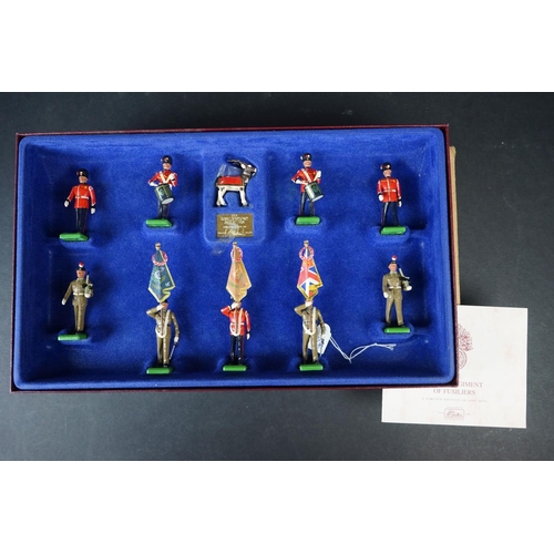 1460 - Four boxed ltd edn Britains metal figure sets to include 5292 King's Own Royal Border Regiment, 5191... 