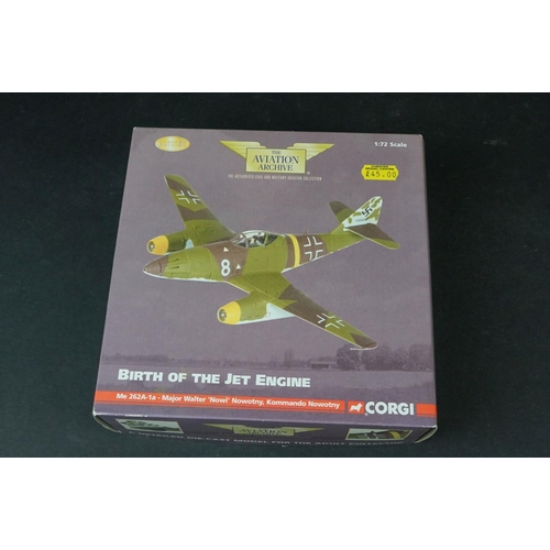 233 - Eight Boxed Corgi Aviation Archive ltd edn 1/72 diecast models to include US32214 P-51D Mustang - AA... 