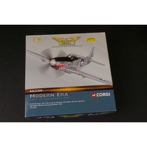 233 - Eight Boxed Corgi Aviation Archive ltd edn 1/72 diecast models to include US32214 P-51D Mustang - AA... 